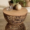 Tabouret en bois de teck recyclé SIXTINE