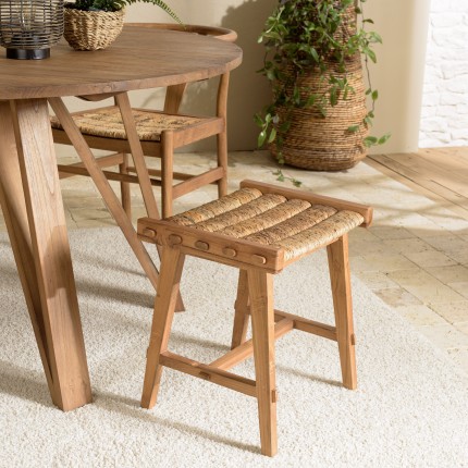 Tabouret SIXTINE en abaca naturel