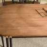 Table à manger ovale SIXTINE 200x105cm en bois de teck recyclé