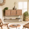 SIXTINE Recycled Teak Wood Sideboard - 3 Doors