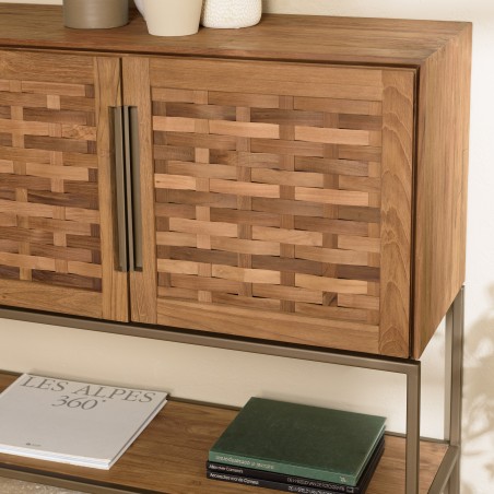 Buffet en teck recyclé 3 portes SIXTINE