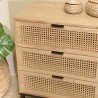 Commode MARCEAU - 6 tiroirs cannage naturel