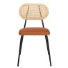Lot de 2 chaises AGATHE en métal noir