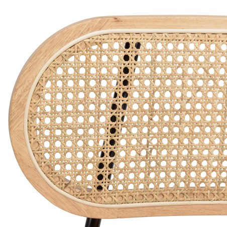 Lot de 2 chaises AGATHE en métal noir