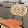 Lot de 2 chaises AGATHE en métal noir