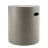 Table d'appoint de jardin ronde HECTOR 40x40 cm béton
