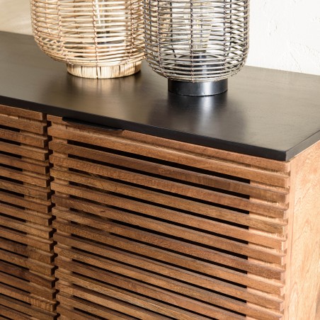 Buffet ALIX en bois de manguier 4 portes