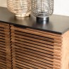 ALIX Mango Wood Sideboard with 4 Open Doors