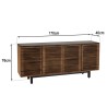 Buffet ALIX en bois de manguier 4 portes