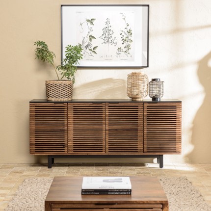 Buffet ALIX en bois de manguier 4 portes