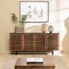 ALIX Mango Wood Sideboard with 4 Open Doors