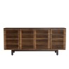 ALIX Mango Wood Sideboard with 4 Open Doors