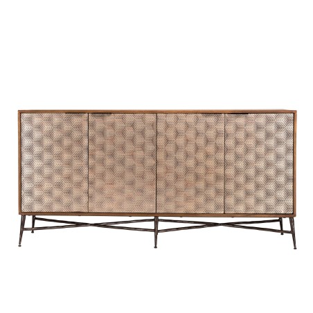 ALIX - Buffet en bois de manguier 4 portes