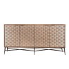 ALIX Mango Wood Sideboard with Ethnic Patterns - 4 Doors