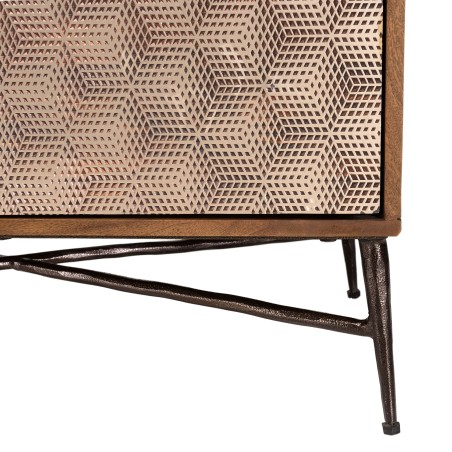 ALIX - Buffet en bois de manguier 4 portes