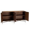 ALIX - Buffet en bois de manguier 4 portes