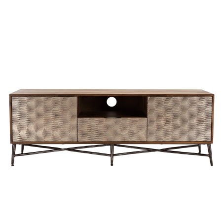 ALIX TV Stand - Mango Wood with Ethnic Patterns
