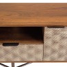 ALIX TV Stand - Mango Wood with Ethnic Patterns