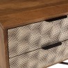 ALIX Bedside Table - Mango Wood with 2 Drawers