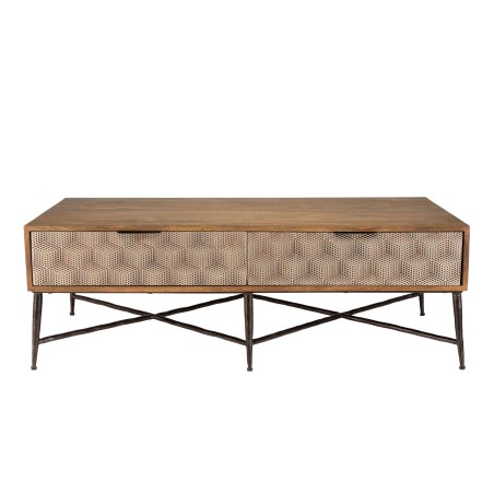 ALIX Rectangular Coffee Table - Mango Wood with 2 Drawers