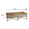 Table basse ALIX en bois de manguier - Design unique
