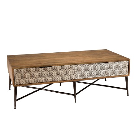 ALIX Rectangular Coffee Table - Mango Wood with 2 Drawers