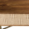ALIX - Rectangular Mango Wood Coffee Table with 2 Niches