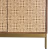 Buffet ALIX en bois de manguier 4 portes - Motifs ethniques
