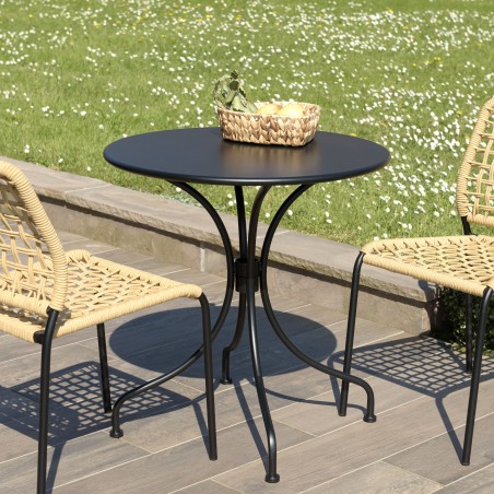 Table de jardin ronde VIANNEY 2 personnes