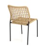 Lot de 2 chaises de jardin VIANNEY en cordage tressé beige