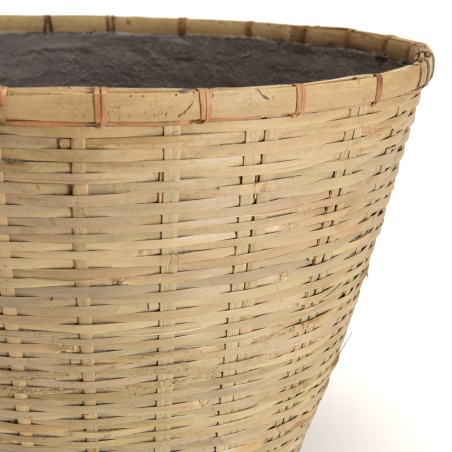 HECTOR Round Flower Pot 60x60cm - Natural Bamboo