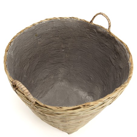 Pot de fleur rond en bambou naturel HECTOR 60x60cm