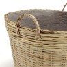 Pot de fleur rond en bambou naturel HECTOR 60x60cm