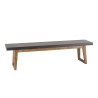 HECTOR Houston Garden Furniture - Concrete-Look Resin and Acacia - 4/6 People