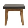 HECTOR - Rectangular Side Table 50x40cm Dark Concrete Effect
