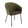 Lot de 2 chaises ULYSSE - Tissu vert olive