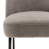 Lot de 2 chaises ULYSSE - Tissu couleur lin