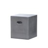 HECTOR Cube 40x40 cm Dark Grey Concrete - Outdoor Furniture