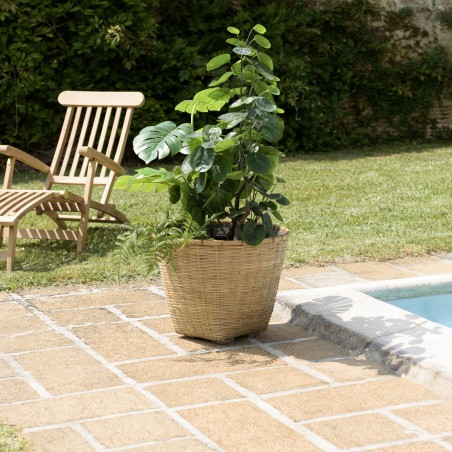 HECTOR Round Flower Pot 60x60cm - Natural Bamboo
