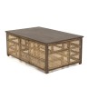 Table basse ISA en bois de manguier foncé