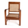 Fauteuil DAK - Bois Mindi et cannage foncé