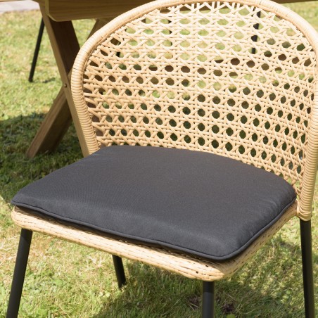 Lot de 2 chaises rotin synthétique MALO