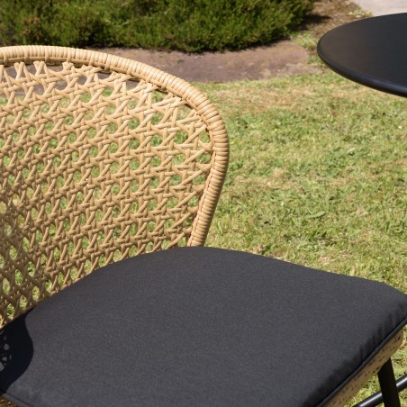MALO - Set of 2 Natural-Coloured Rattan Chairs
