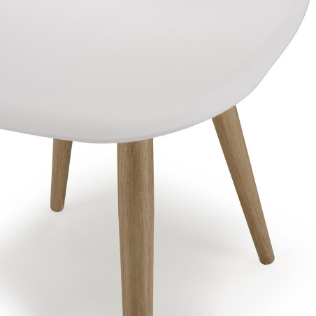 Lot de 2 chaises blanches MALO