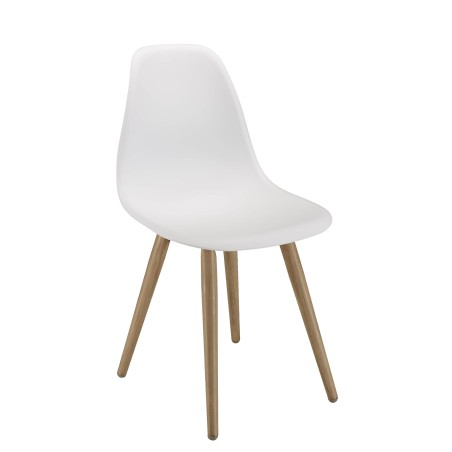 Lot de 2 chaises blanches MALO