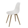 MALO Set of 2 White Chairs with Natural-Coloured Legs - Trendy Garden Furniture