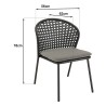 MALO - Set of 2 Black Rattan Chairs | Outdoor Furniture