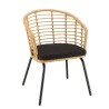 MALO - Set of 2 Natural-Coloured Synthetic Rattan Armchairs