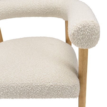 Chaise OCTAVE en tissu écru