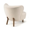 Armchair in Ecru Bouclé Fabric | Gaston